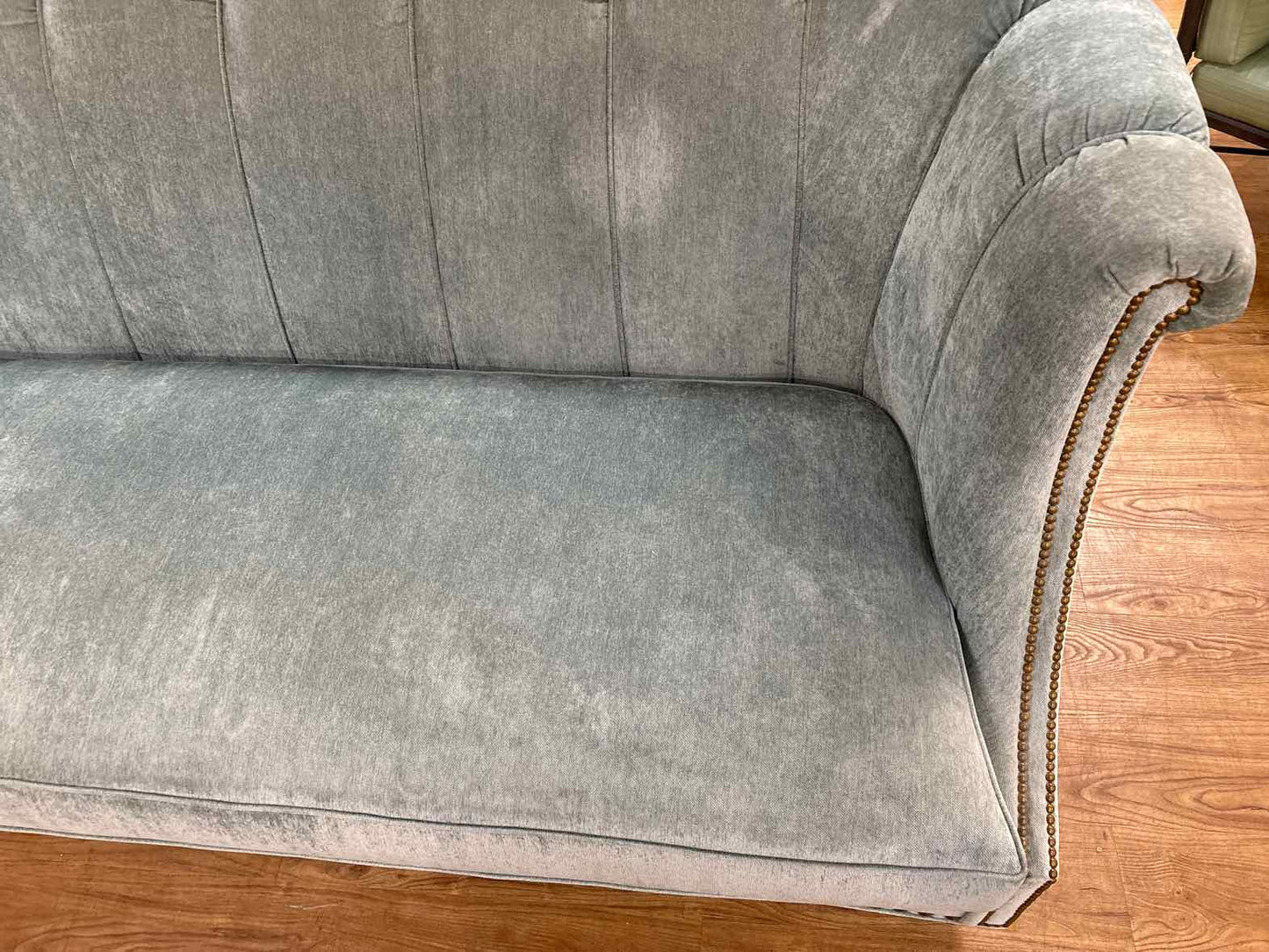Lane Venture Light Blue Velvet Sofa