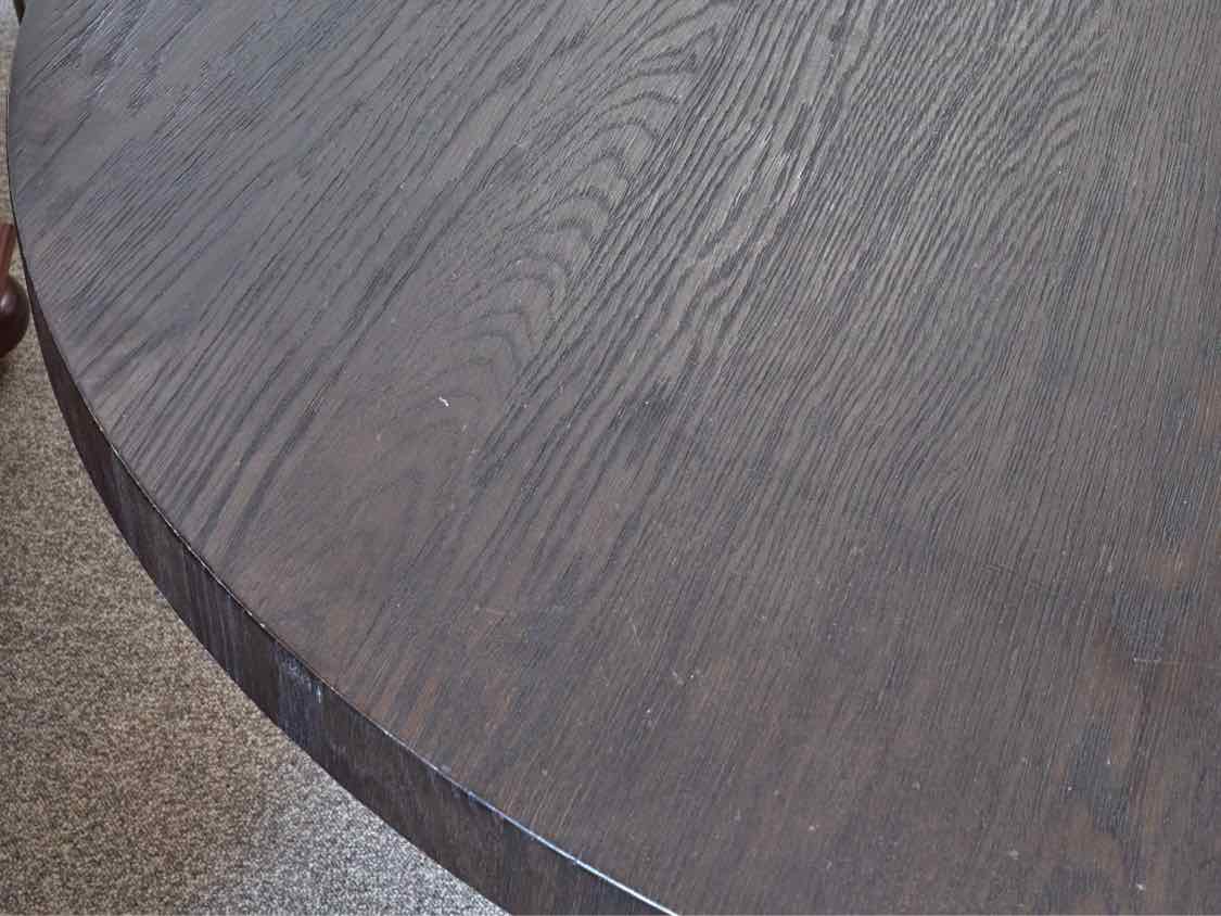Restoration Hardware Round 'Channel' Oak Dining Table