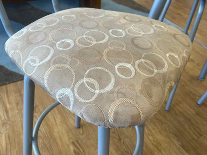 Now Furnishings High Top Glass Table w/ 4 Stools