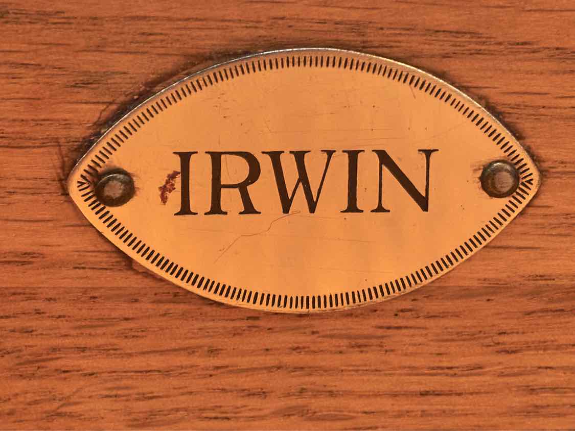 Irwin Furniture Burl Banded  Pembroke Drop Leaf   Side Table
