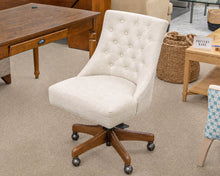 Pottery Barn Hayes Tufted Swivel Desk Chair