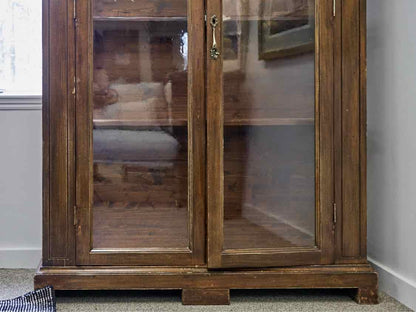 Alderwood 2 Glass Door Display Cabinet  with 3 Shelves