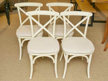 Set of 4 RH 'Madeline' Ivory Bistro Dining Chairs with Cain Seats
