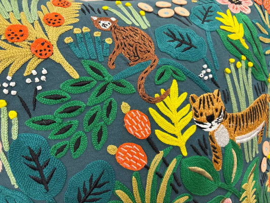 Rifle Paper Lush Green Jungle Accent Pillow