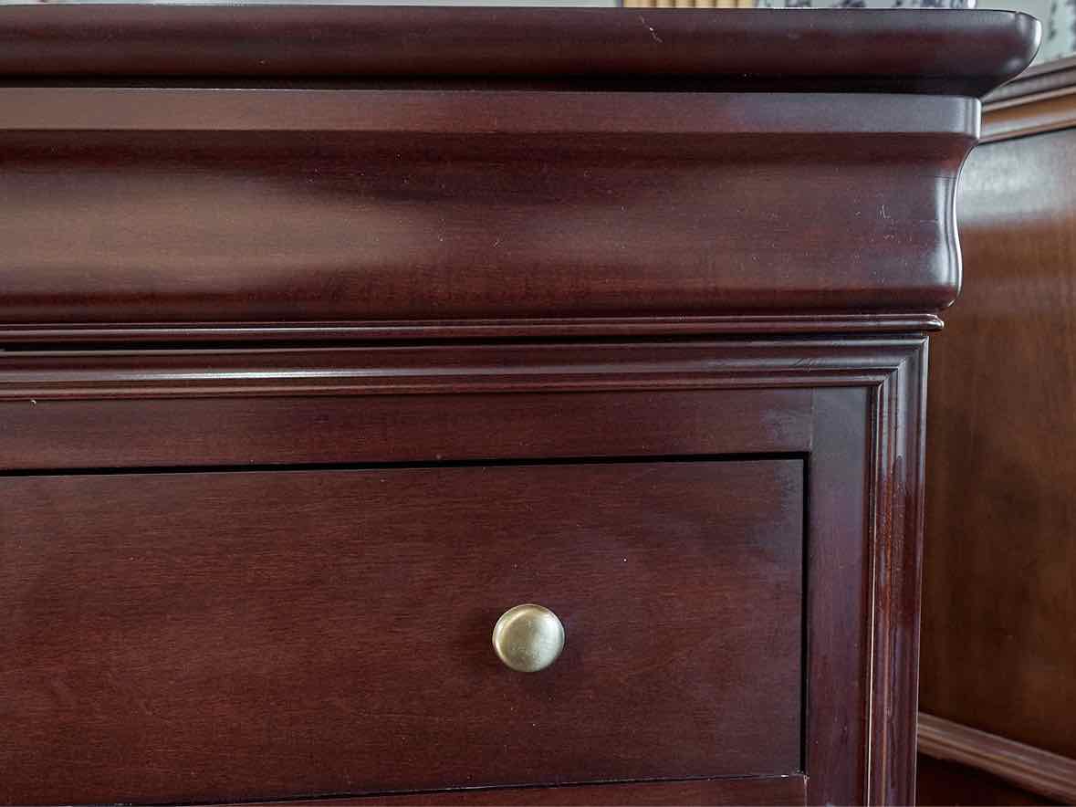 Louis Phillip Style 7 Drawer Chest in Cherry/Bourbon Stain