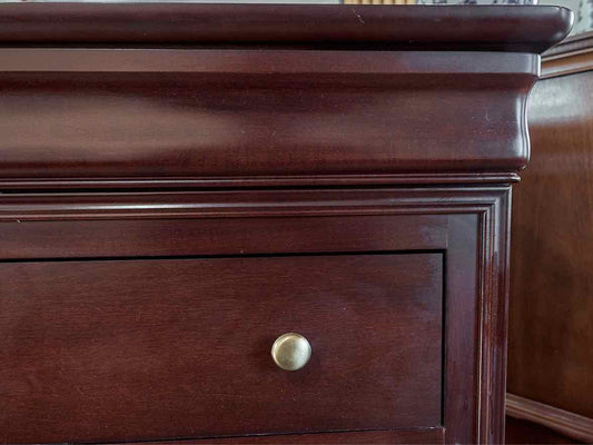 Louis Phillip Style 7 Drawer Chest in Cherry/Bourbon Stain