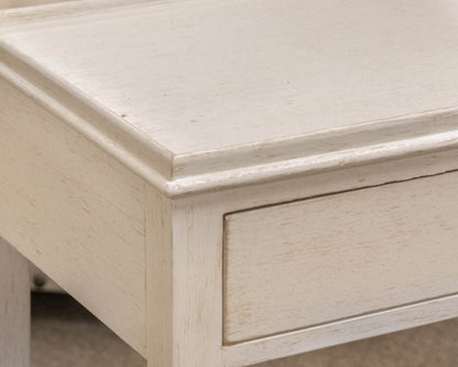 The Kellog Collection 2 Drawer Shell White Console