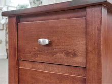 Cherry Stain Three Drawer Nightstand