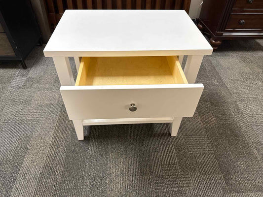Land of Nod White Nightstand