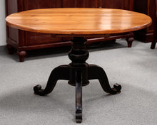 Round Wooden Pedestal Dining Table