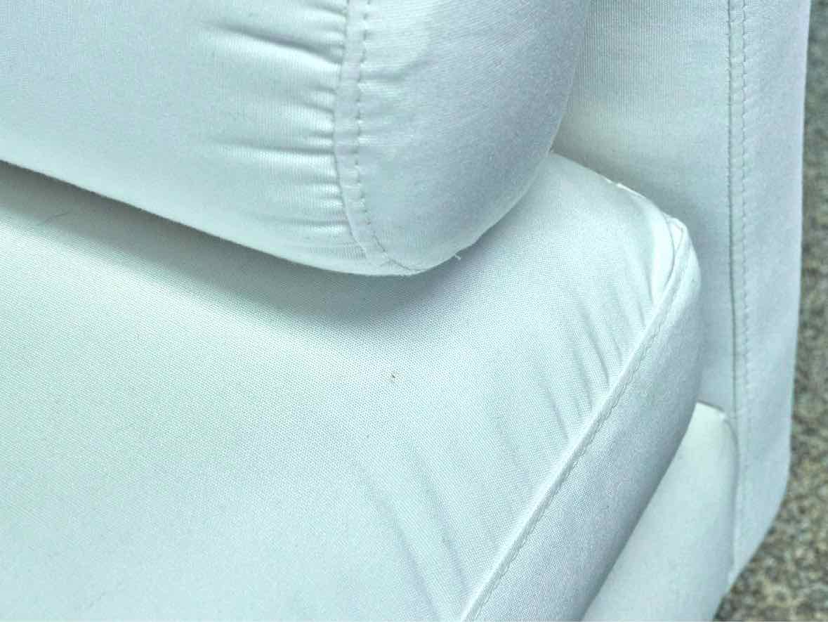 Room & Board 'Jasper' White Bench Cushion Daybed with 2 Bolster Pillows