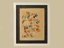 "Lepal III D" Float Mount Vintage Modern Print in Black Frame