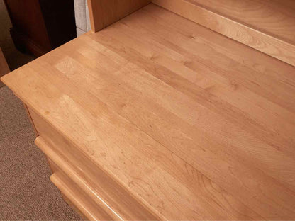 Morigeau Lepine  Maple 6 Drawer Dresser with Hutch Top