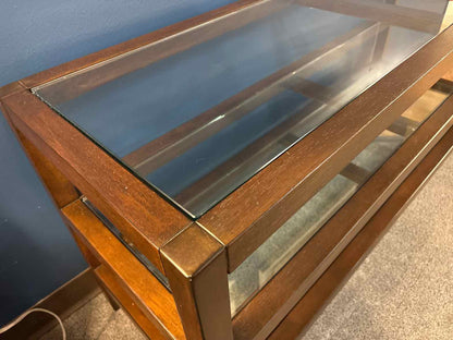 Pottery Barn 'Gayle' Glass Top Console