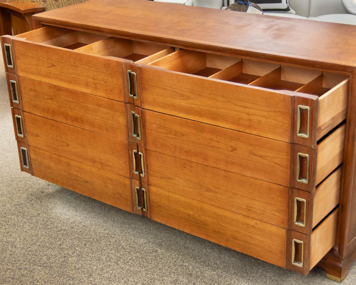 Red Lion Solid Walnut Campaign Style Dresser