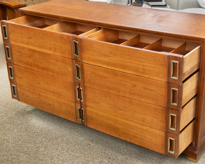 Red Lion Solid Walnut Campaign Style Dresser
