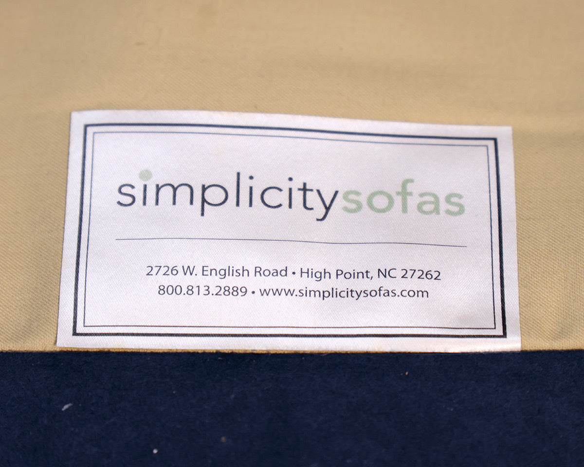 Simplicity Sofa Two-Cushion Blur Microsuede Sofa