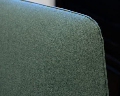 Green Castlery Chair with Ottoman