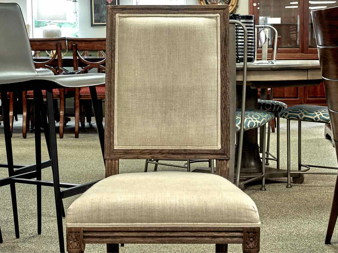 Set of 6 Restoration Hardware Vintage French Squareback Dining Chairs