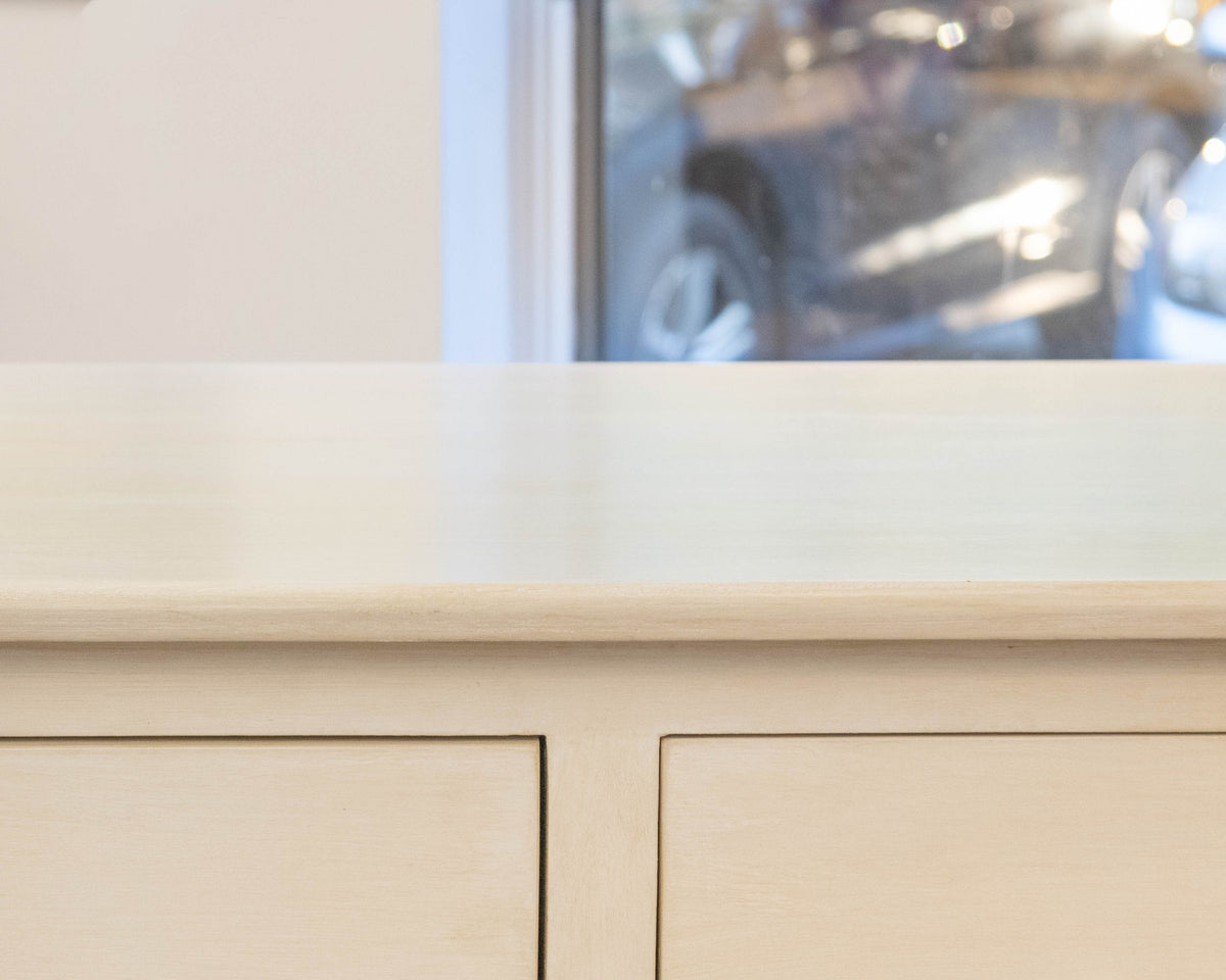 Four-Drawer Double Dresser in Cream