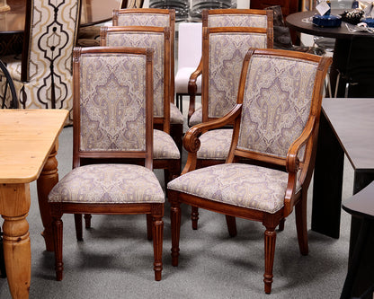 Set of 6 Ethan Allen French Regency Style Dining Chairs