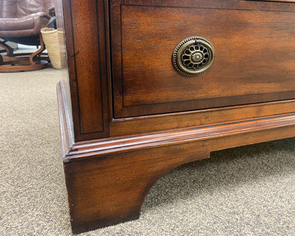 Henredon Mahogany 3-Drawer Chest with Brass Pulls