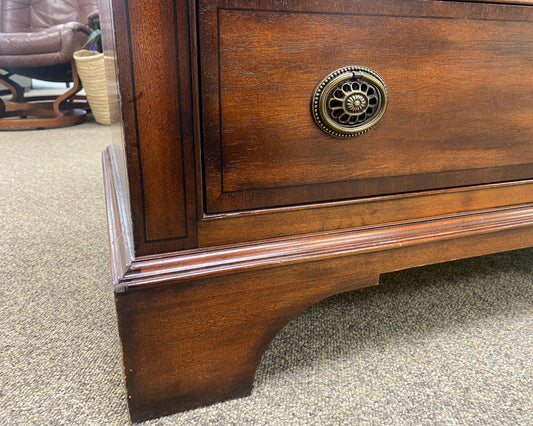 Henredon Mahogany 3-Drawer Chest with Brass Pulls