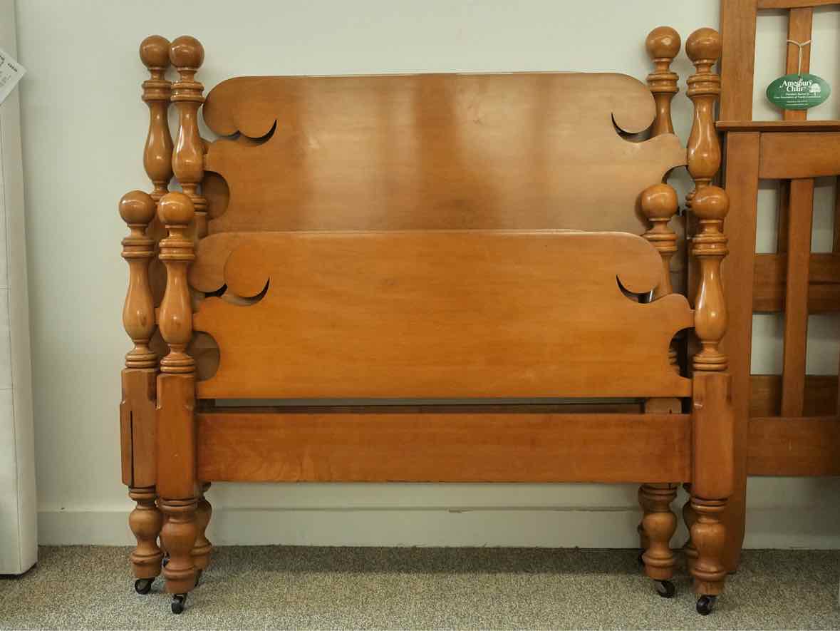 Pair of Cannonball & Bell Beds in Maple