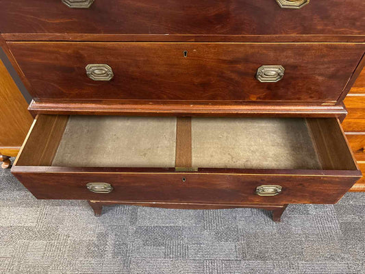 Mahogany 8-Drawer Chest on Chest