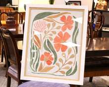 "Floral Abstract I" Framed Print