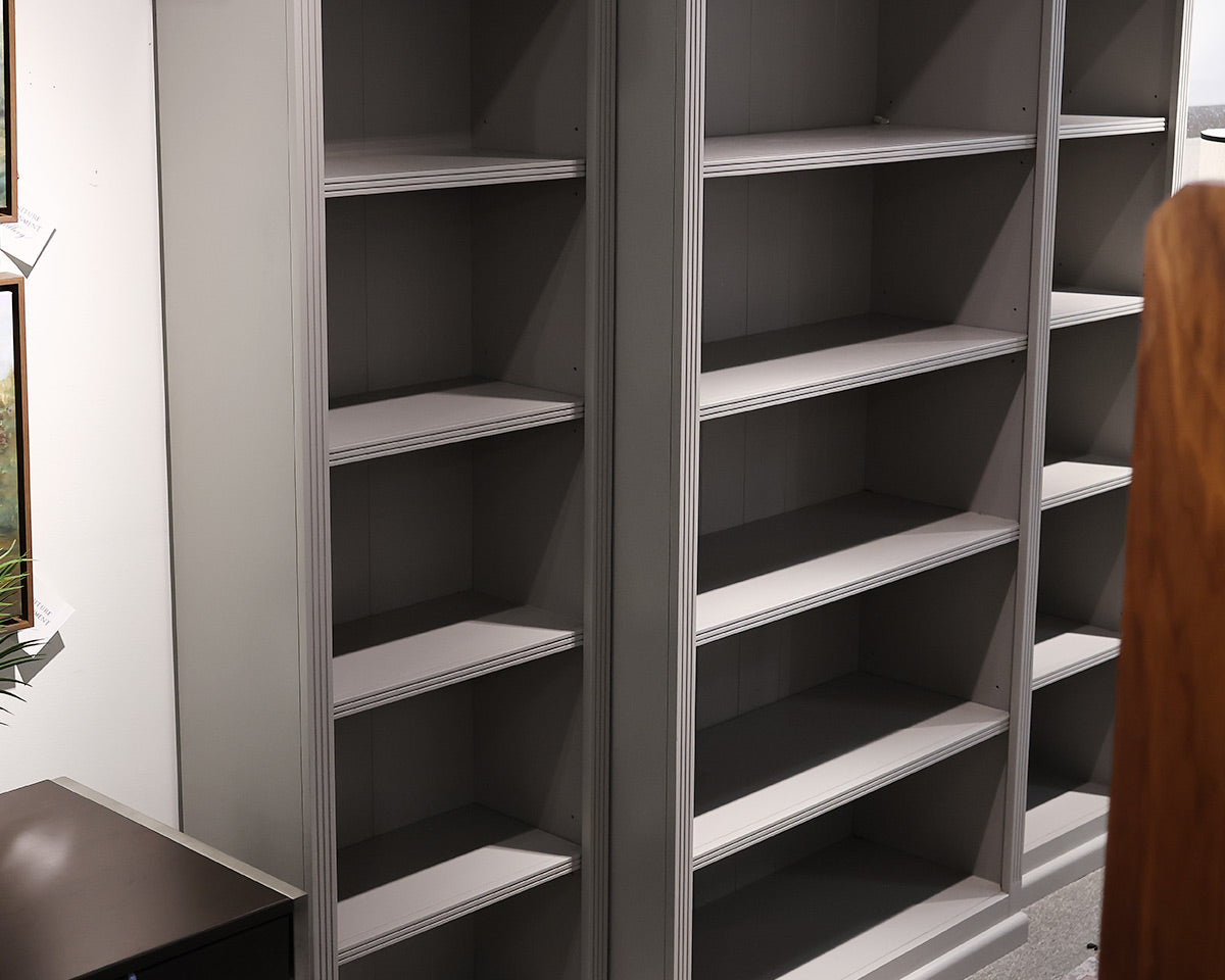 Ballard Design Tuscan 3-Piece Bookcase Set in Taupe Finish