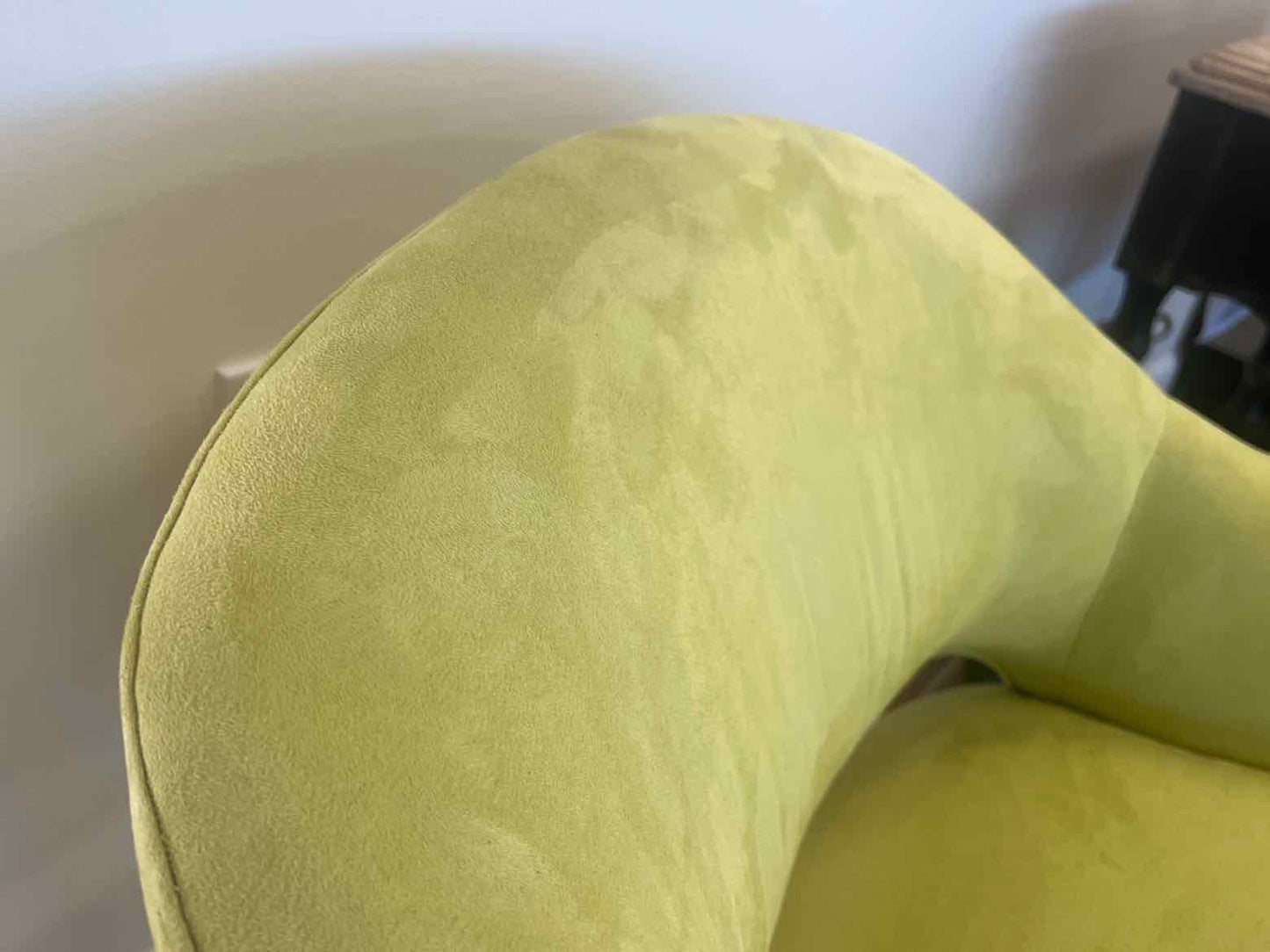 Chartreuse Microsuede Arm Chair