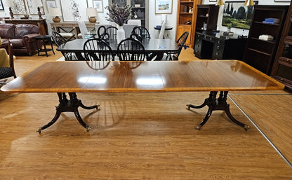 Baker Inlaid Mahogany Dining Table