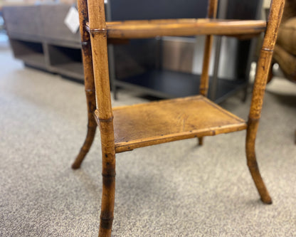 English Victorian Style Bamboo Side Table