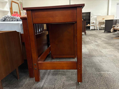 Cherry Wood Pedestal Desk