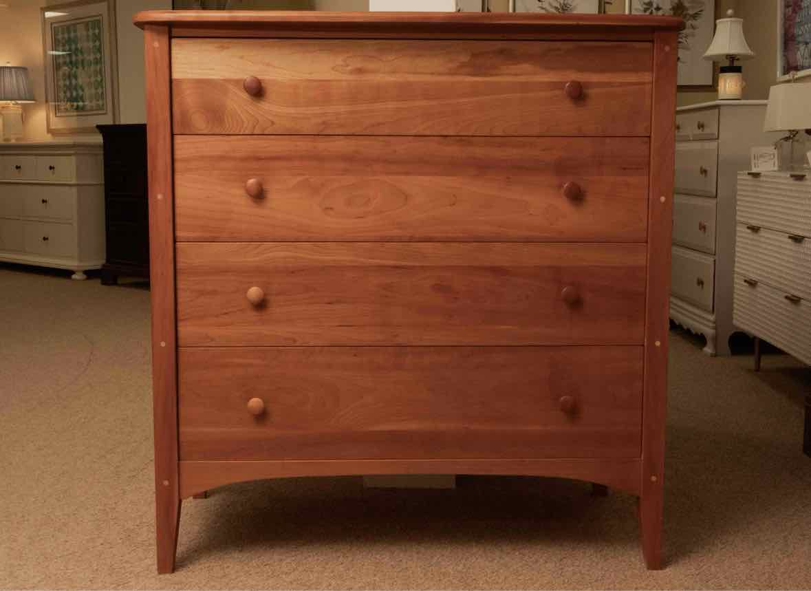 Pompanoosuc Mills Natural Cherry 4 Drawer  Chest