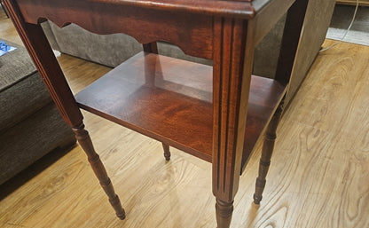 Side Table with Gallery Shelf