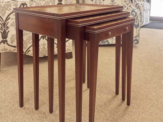 Set of Three of MCM Tortoise Bubble Nesting Tables