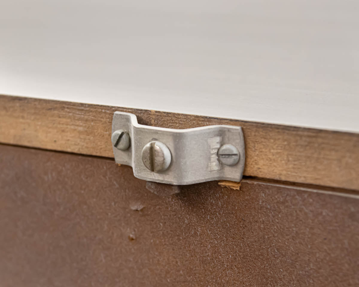 Lloyd's Double Dresser in White with Natural Wood Finish Pulls