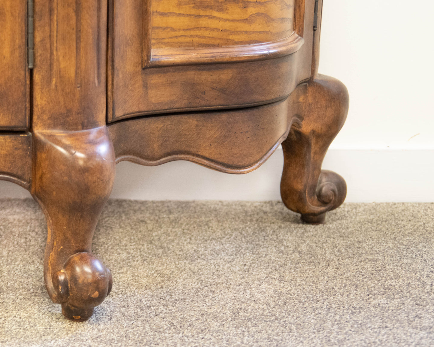 Hooker Furniture "Seven Seas" 4 Door Burled Walnut Server