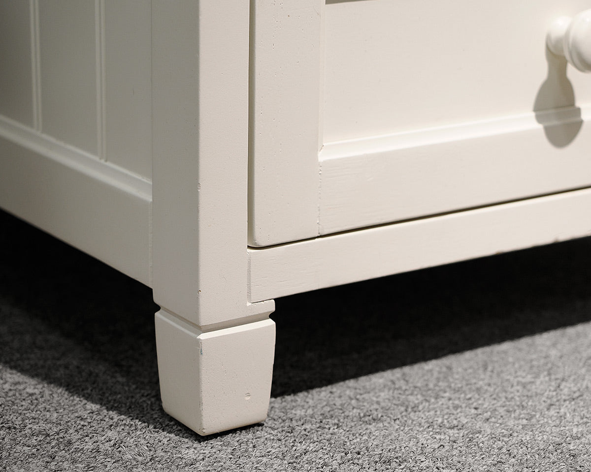 Pottery Barn White Beadboard Modular Desk and Chair