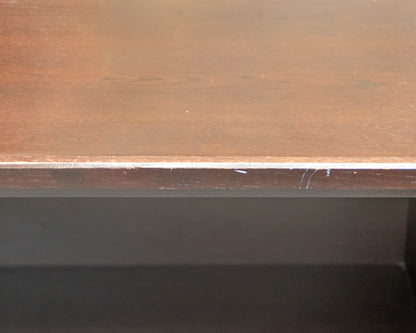 Dark Finish Desk with 6 Drawers