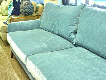 Vanguard Curved Back 'Fisher' Sofa in Velvet