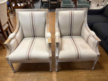 Pair of Jofran 'McKenna' Linen Arm Chairs