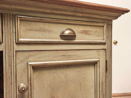 David Lee Spruce Moss Green Finsih 3 Drawer  2 Door  Server