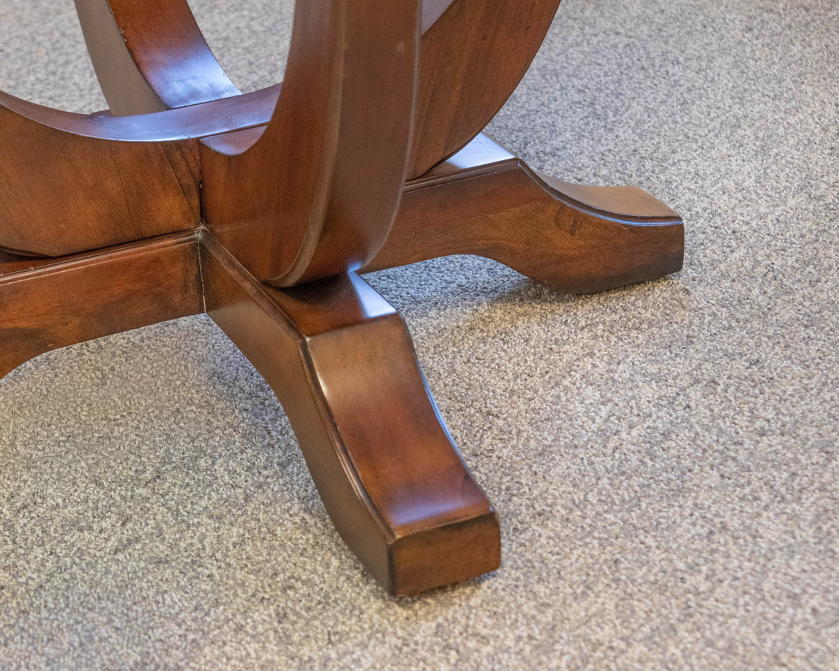 Arteriors Walnut Round Pedestal Table