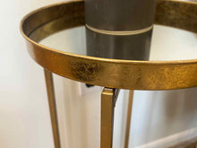 Gold Mirrored Drink Table