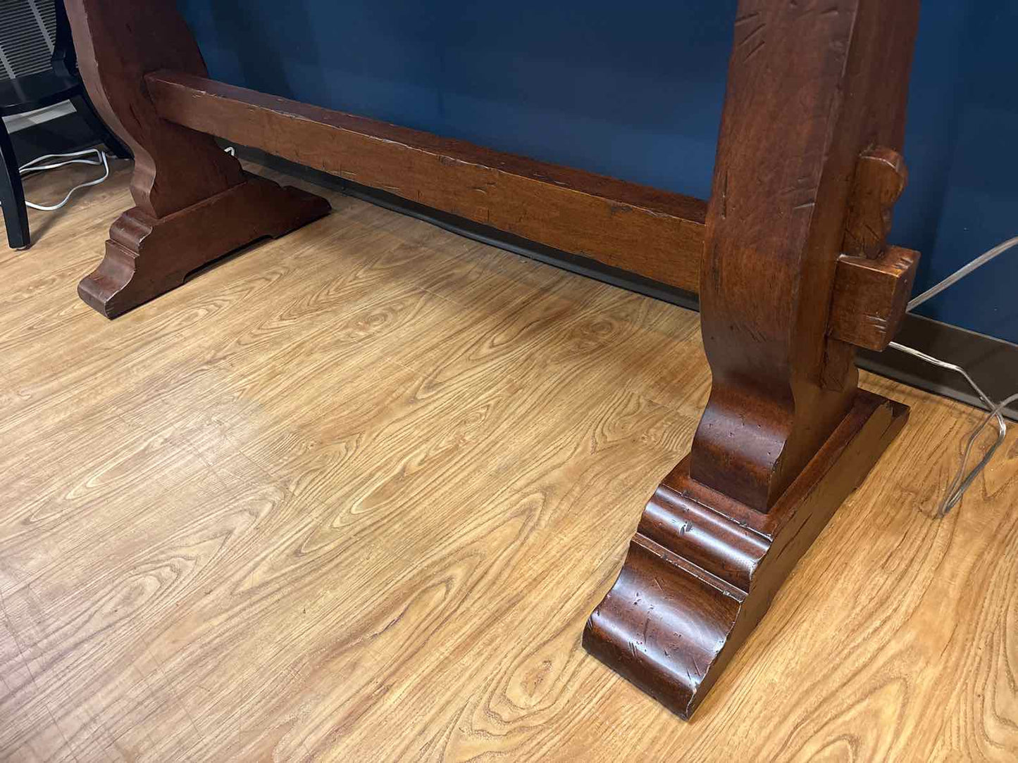 Fremarc Distressed Console with Trestle Base