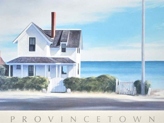Black Framed Print 'Provincetown 2002 John Dowd' Under Glass