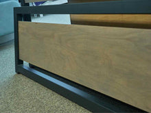 Room & Board Piper King Bed w/ Steel and Maple w/Shell Wood Panels